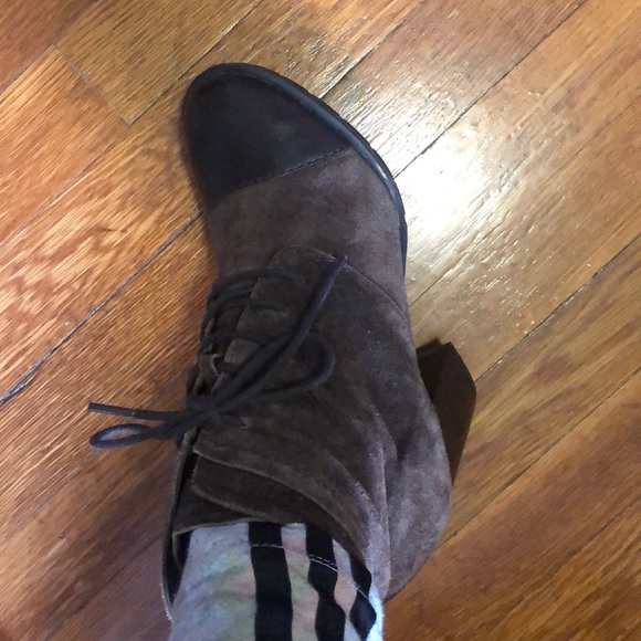 Franco Sarto Shoes - Franco Sarto brown lace up booties